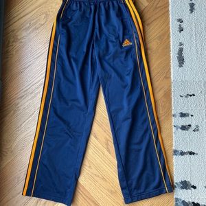 Adidas orange stripe track pant